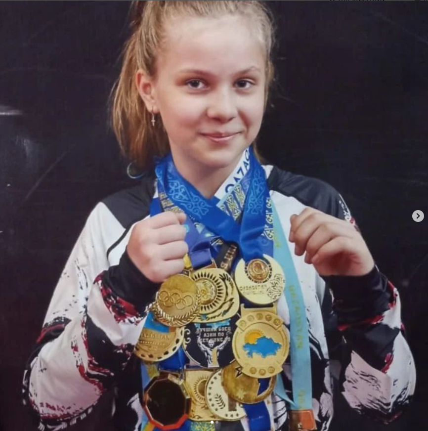 Варвара Садовникова, 11 жаста: AVANGARD жекпе-жек клубының спортшысы және жауынгері;