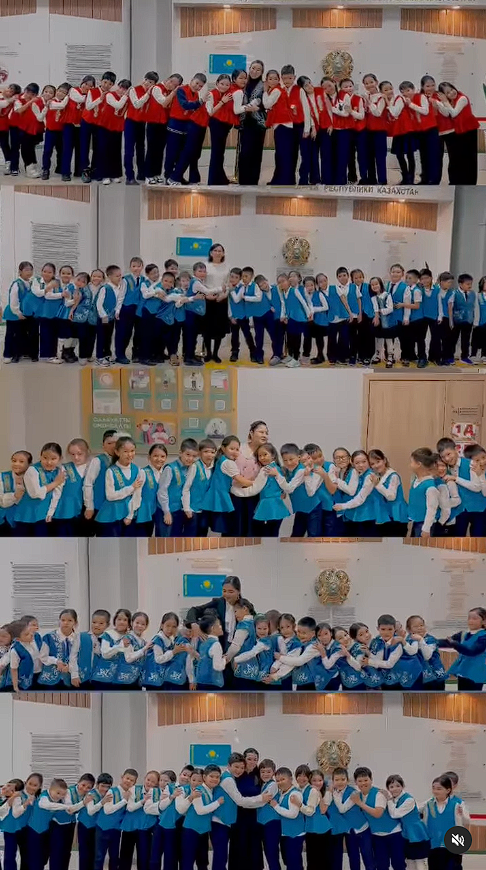 Қараңызшы, біздің шәкірттер ұлттық киіммен қаншалықты әдемі!