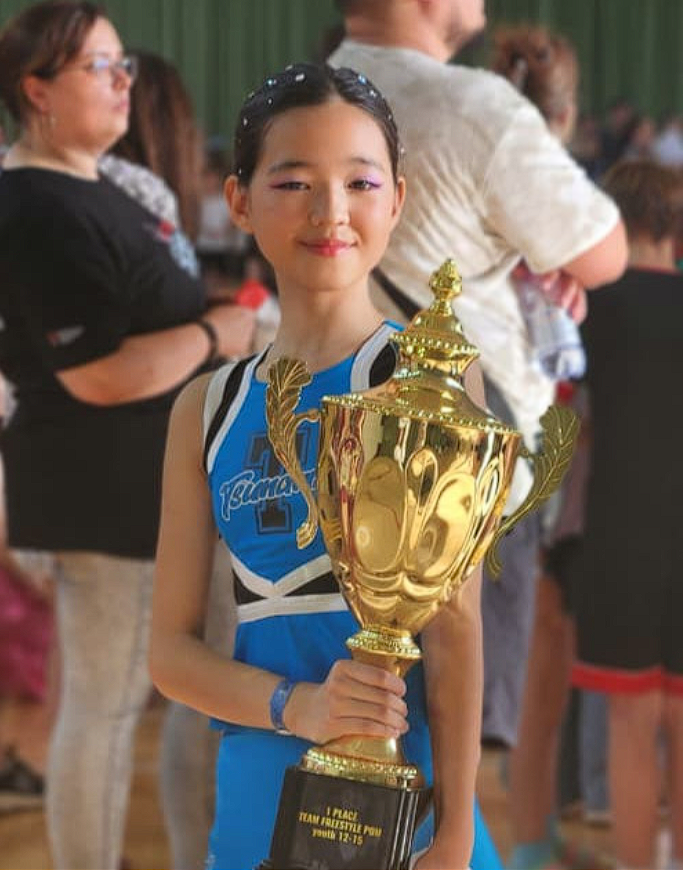 Чирлидингтен 3 халықаралық жарыста топтық Поп фристайл номинациясында 1 орын алған 6 ж сынып оқушысы Югай Кираны құттықтаймыз.