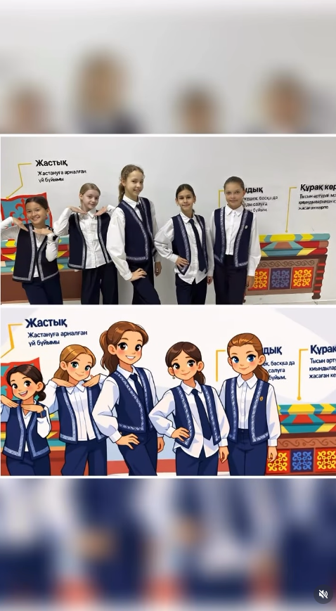 Бүгін — жұма, мектебімізде Ұлттық киім күні. Ұлттық құндылықтарымызды дәріптеу — болашақ ұрпақтың парызы!
