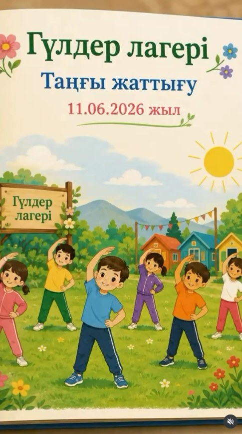 Гүлдер лагері. Таңғы жаттығу.